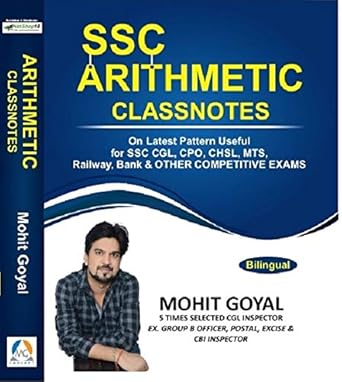 SCC ARITHMETIC (Class Notes) By Mohit Goyal Sir For 2025 Exams (Bilingual)