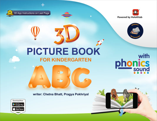 HoloKitab 3D ABC Augmented Reality Book: An Interactive Alphabets Learning Experience for Kids Age 2+ with Free App